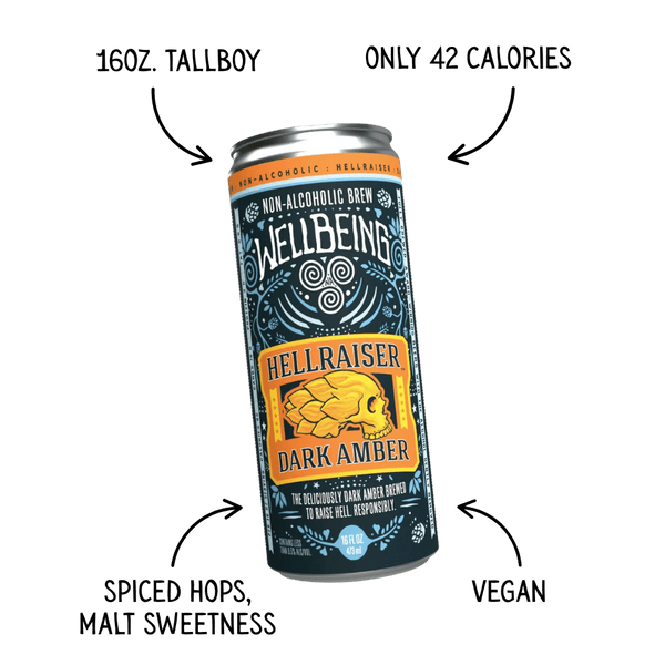 Wellbeing Hellraiser Dark Amber, 4 Pack